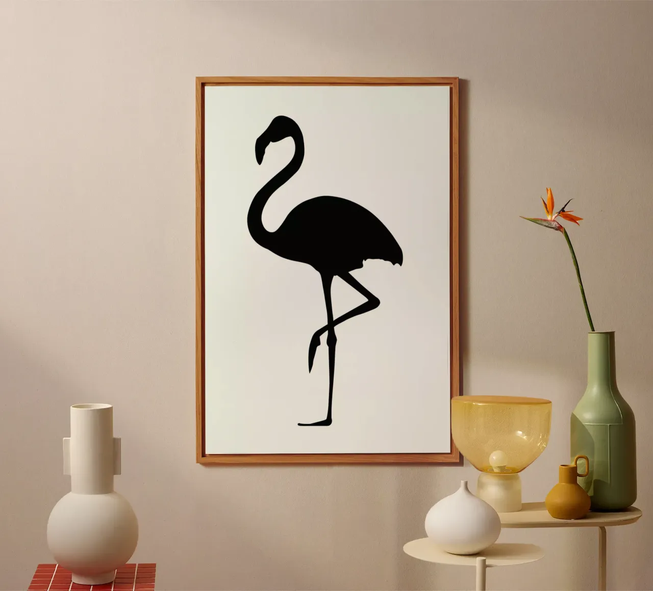 Flamingo forex plate by Honeymoon Hotel