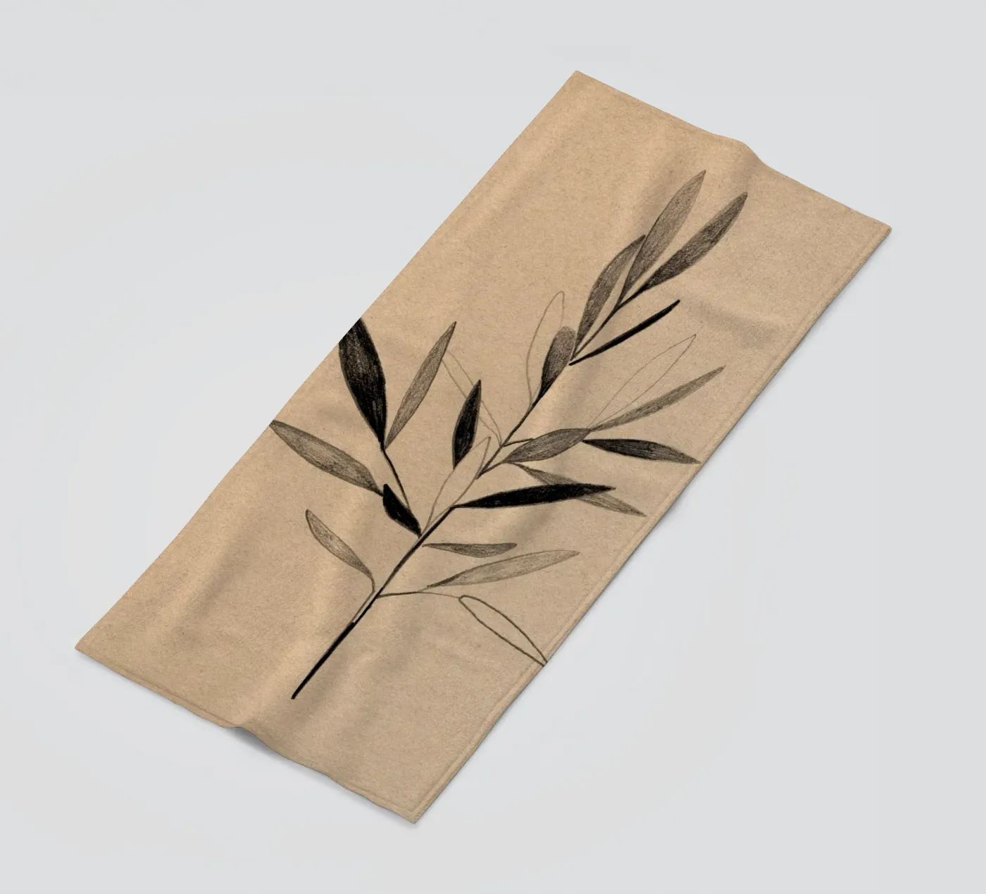 Olive strandhanddoek van Ekaterina Koroleva