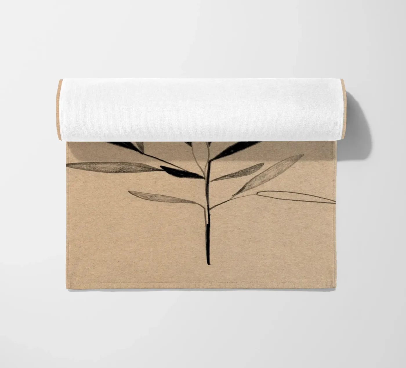 Olive strandhanddoek van Ekaterina Koroleva