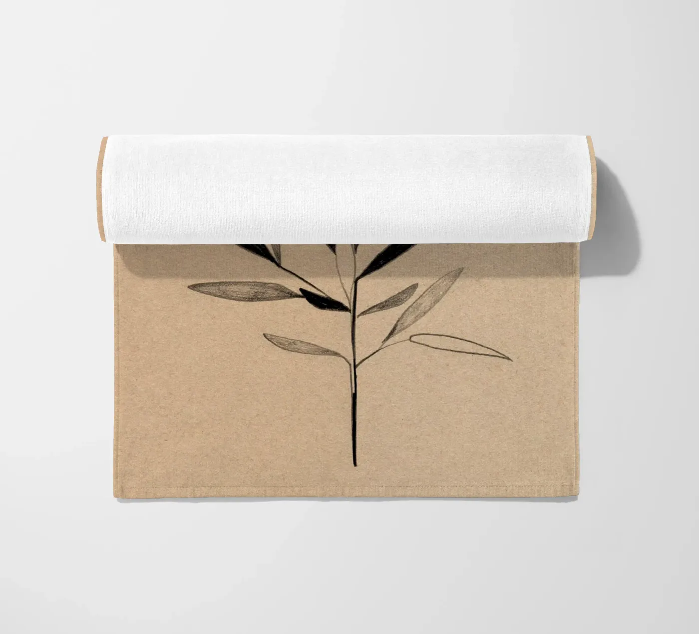 Olive strandhanddoek van Ekaterina Koroleva