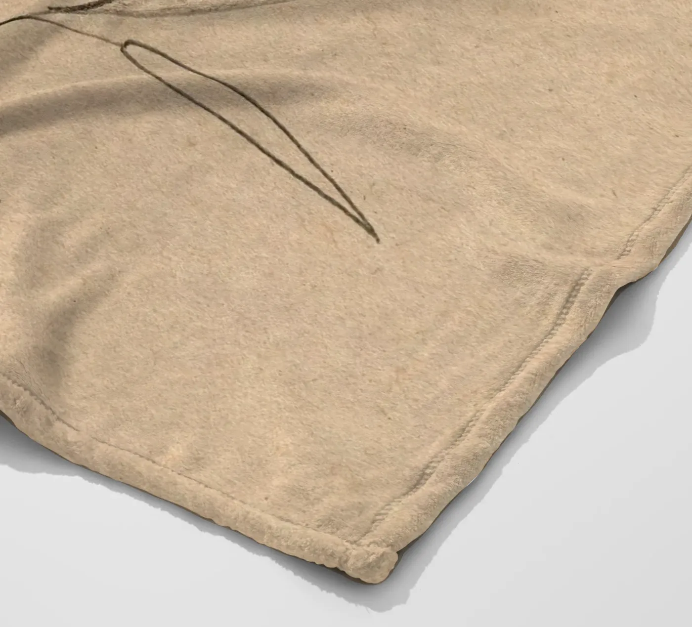 Olive fleecedeken van Ekaterina Koroleva