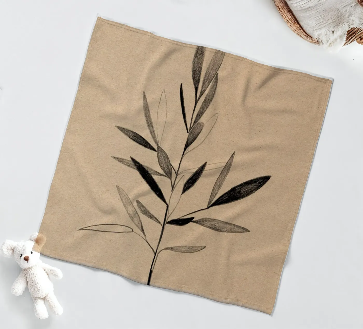 Olive fleecedeken van Ekaterina Koroleva