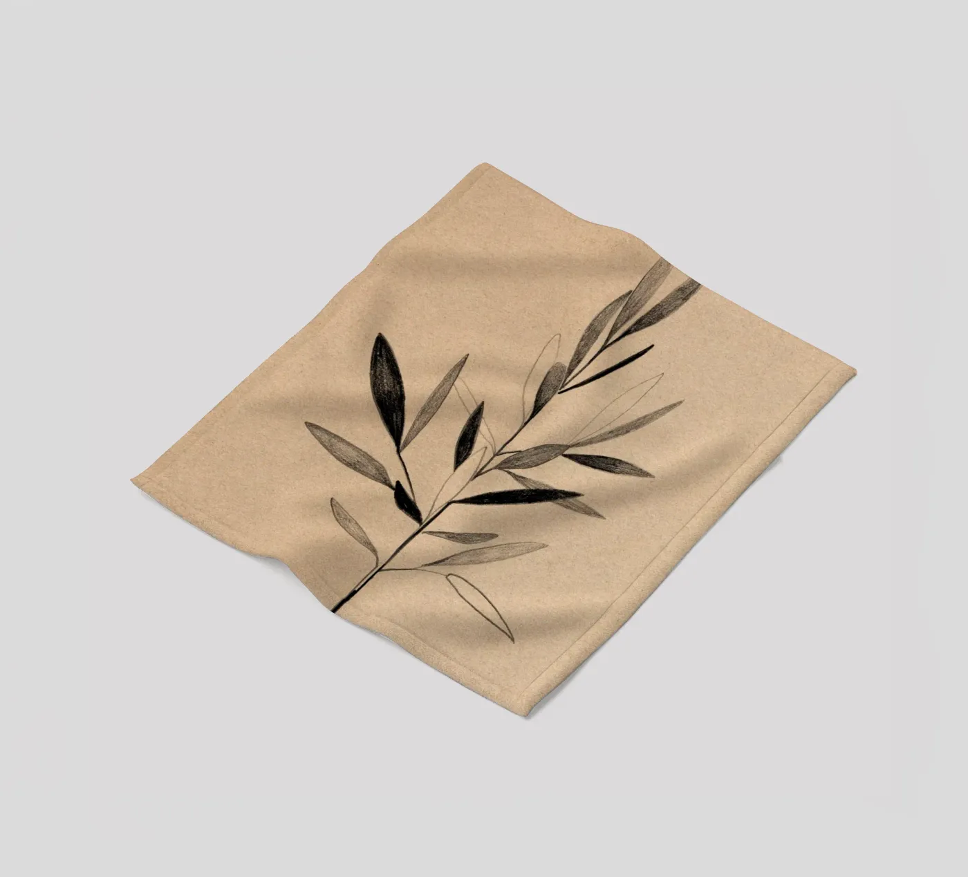 Olive fleecedeken van Ekaterina Koroleva