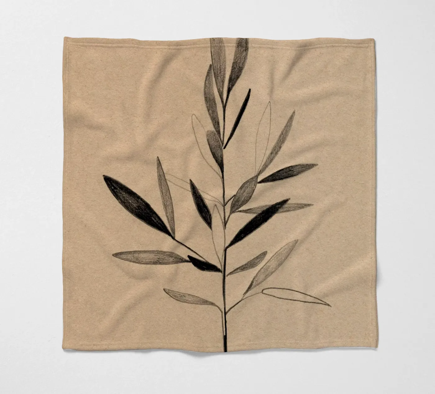 Olive fleecedeken van Ekaterina Koroleva