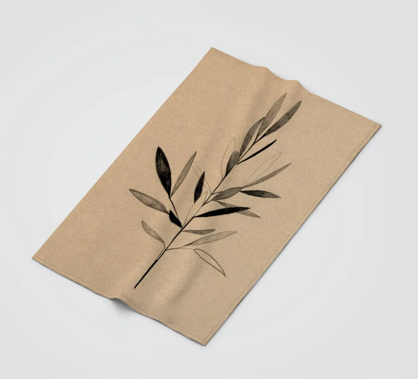 Olive fleecedeken van Ekaterina Koroleva