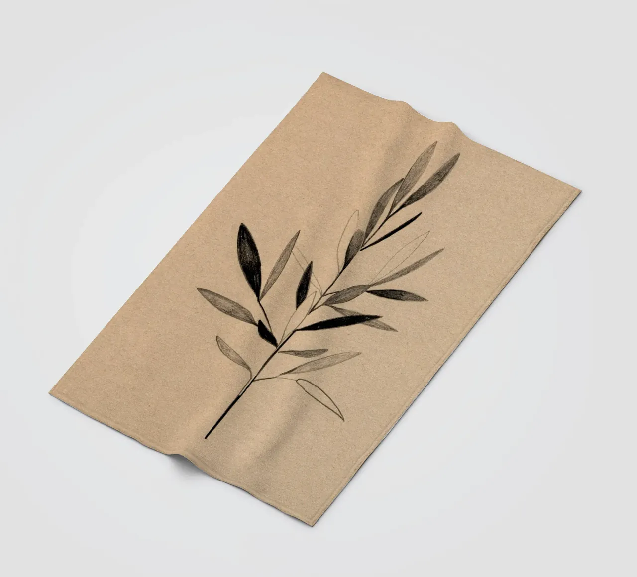 Olive fleecedeken van Ekaterina Koroleva