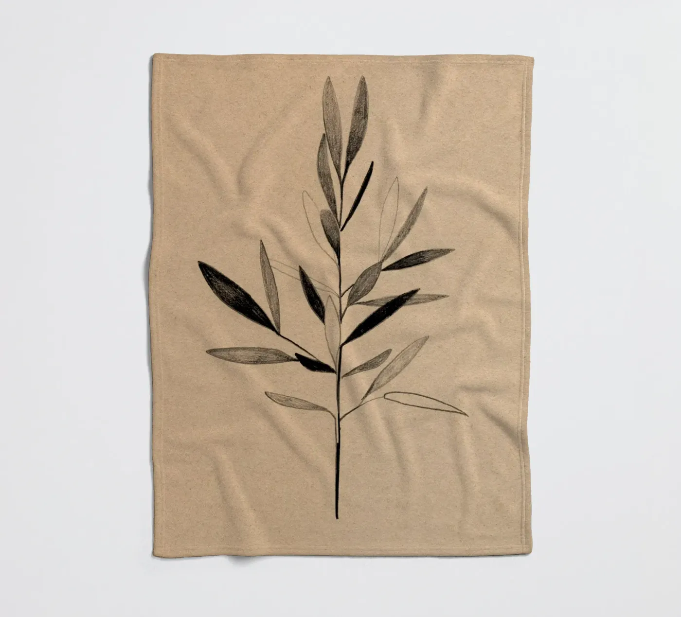 Olive fleecedeken van Ekaterina Koroleva