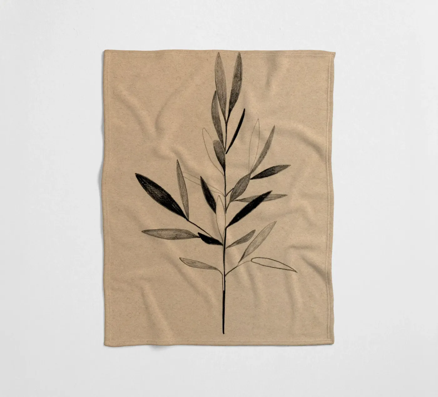 Olive fleecedeken van Ekaterina Koroleva
