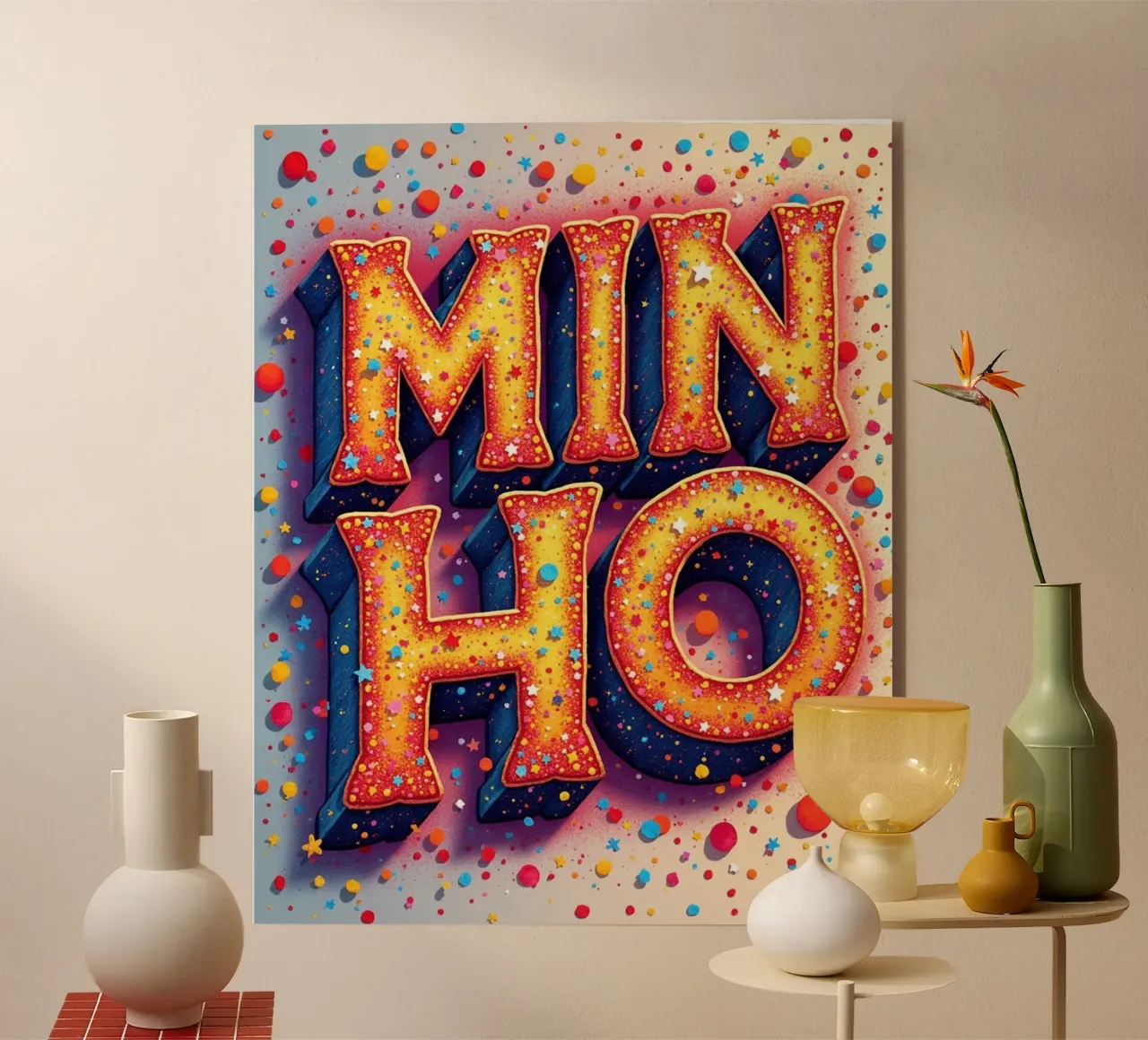 MIN HO plexiglass da CASTILO Namengalerie