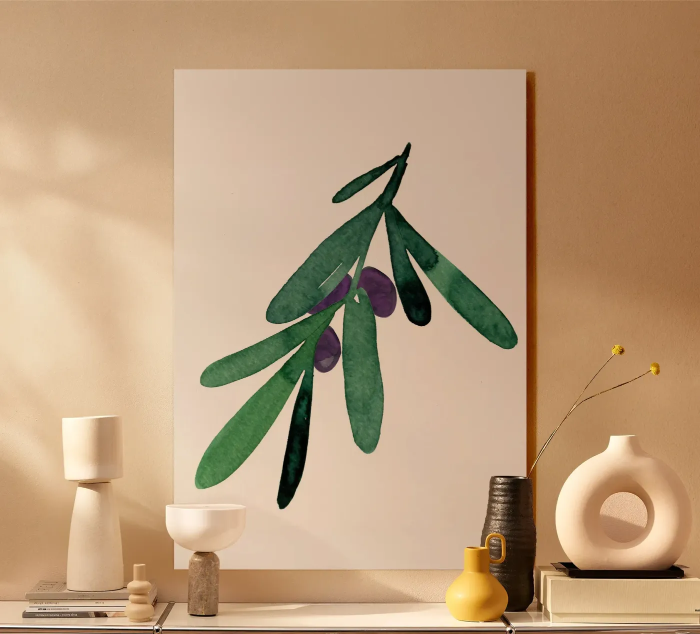 Black Olive acrylic glass by Ekaterina Koroleva