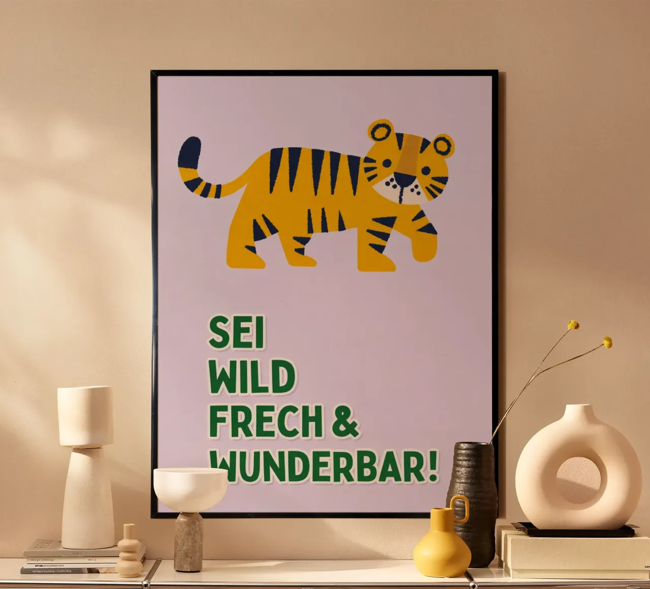 sei wild Poster von Goldend