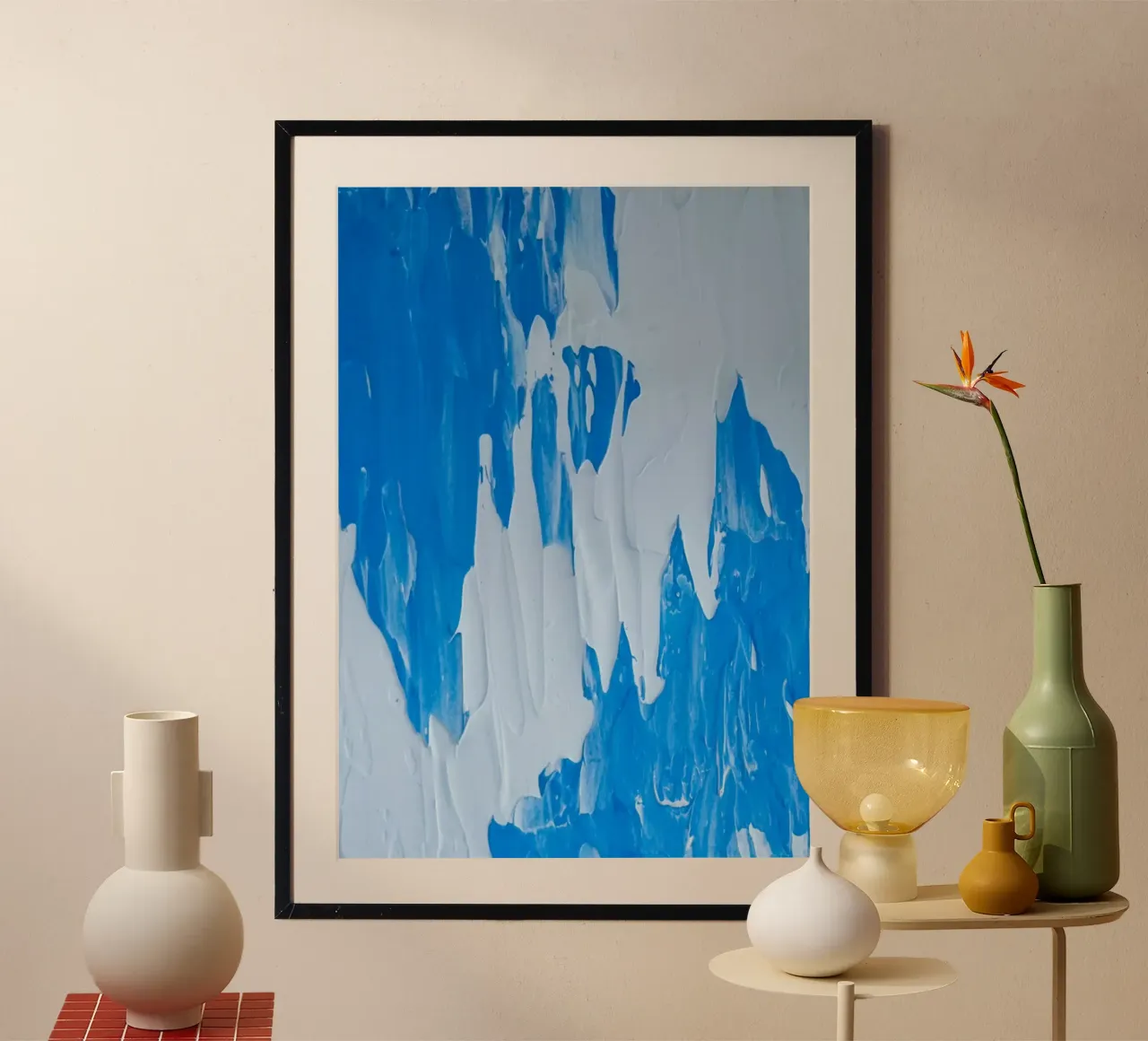 Between blues poster da Dopamine Goods