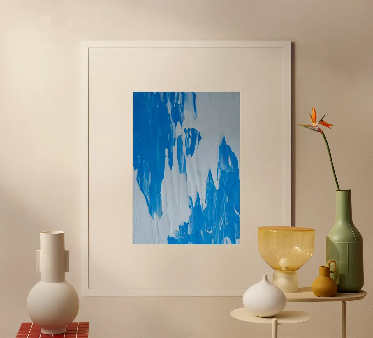 Between blues poster by Dopamine Goods