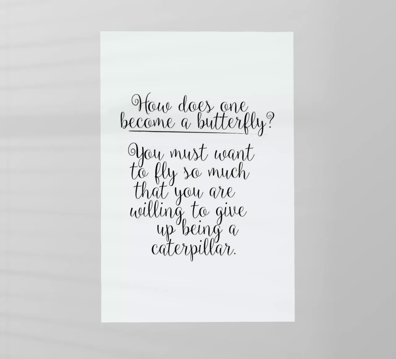 How Does One Become A Butterfly pellicola backlit da Honeymoon Hotel