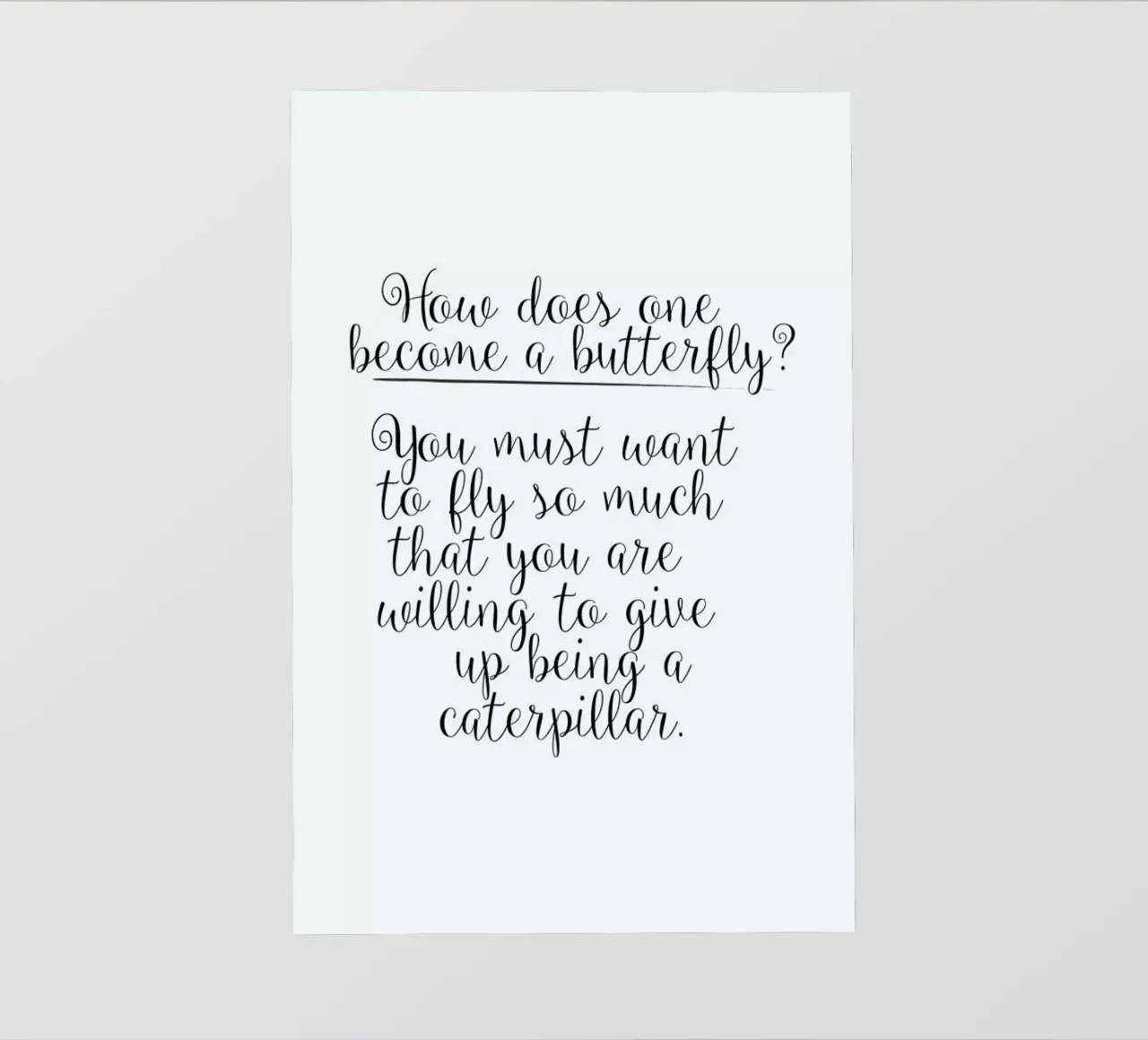 How Does One Become A Butterfly pellicola backlit da Honeymoon Hotel