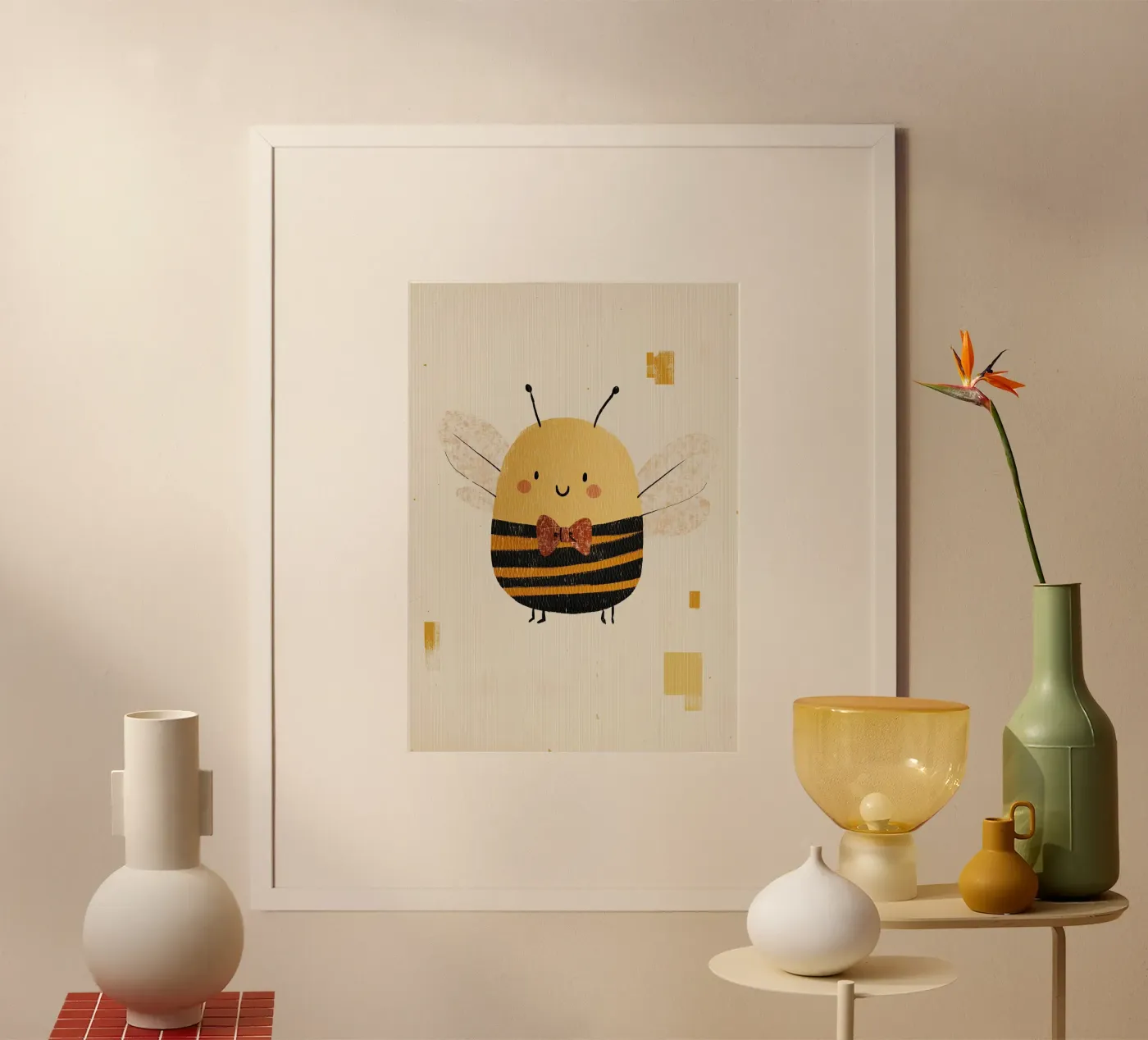 Happy Bee poster by Dreamy Nursery