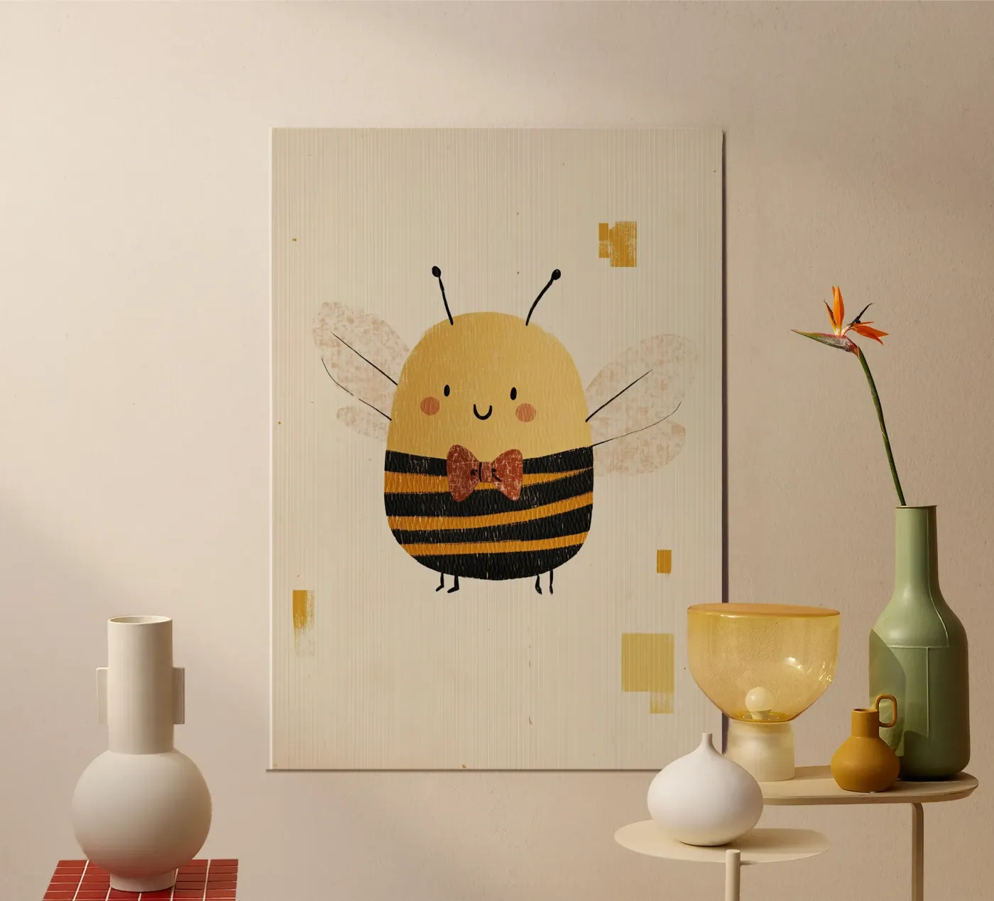 Happy Bee poster by Dreamy Nursery