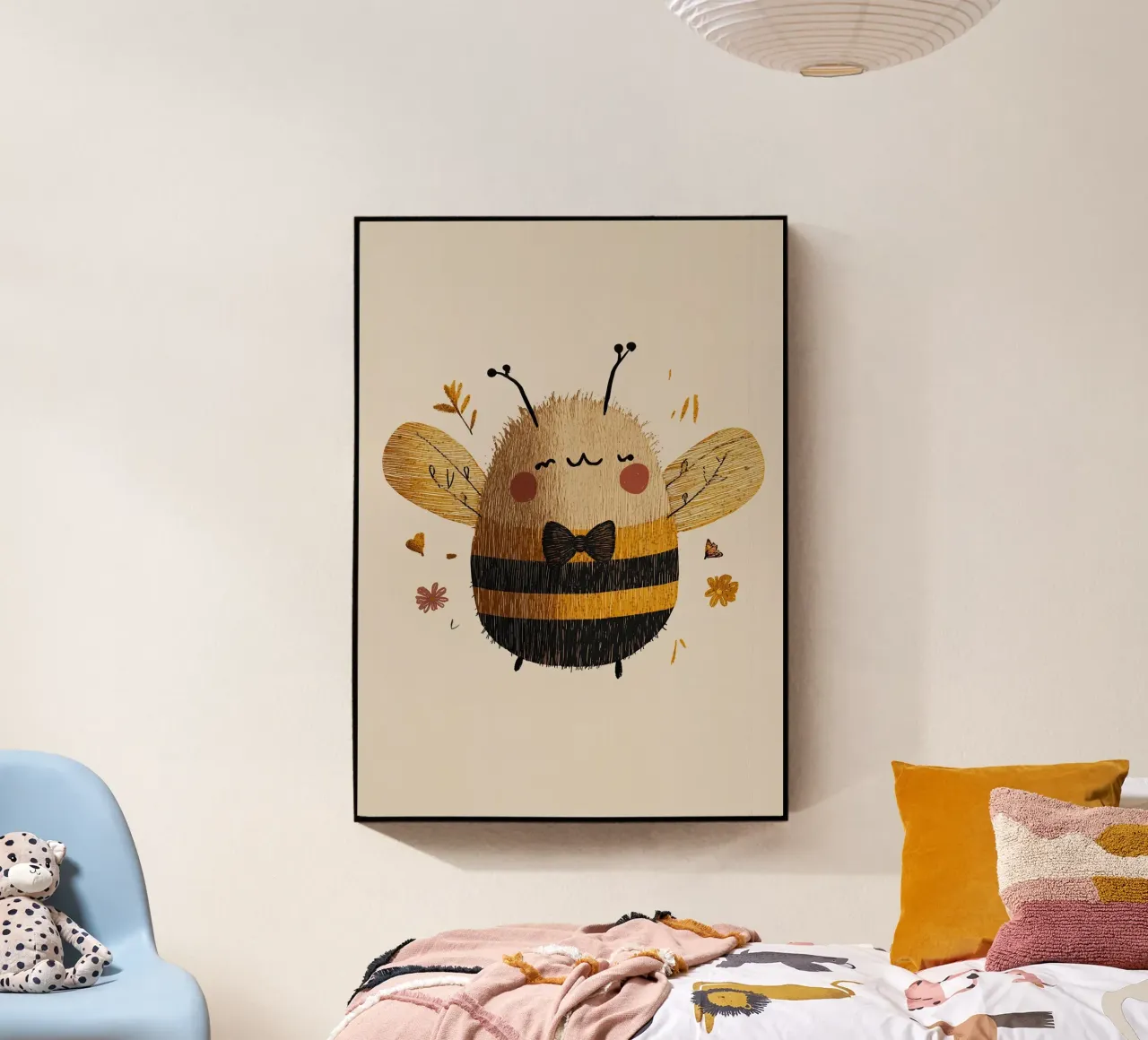 Ape con papillon plexiglass da Dreamy Nursery