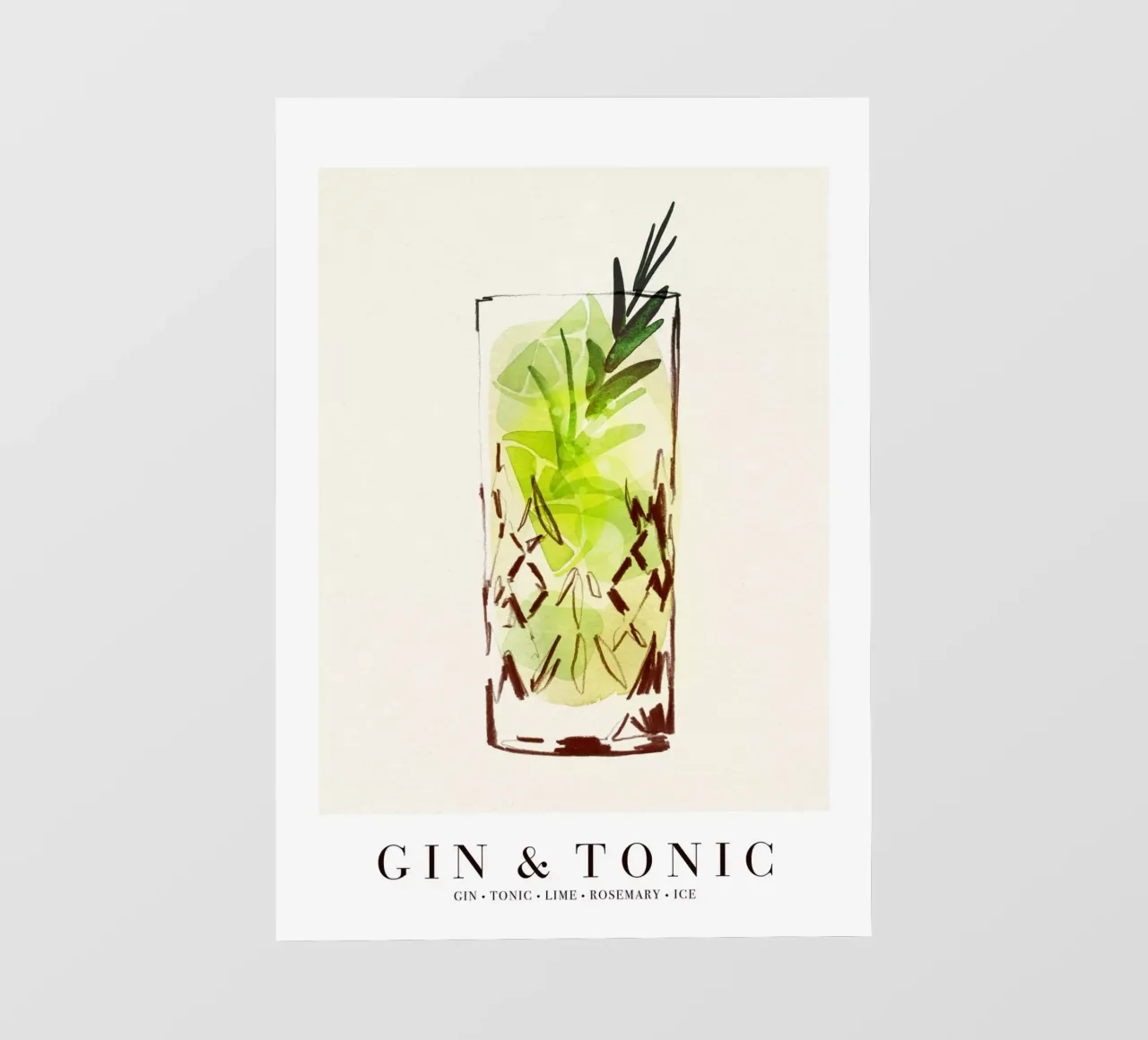 Gin & Tonic telo in pvc da Ekaterina Koroleva