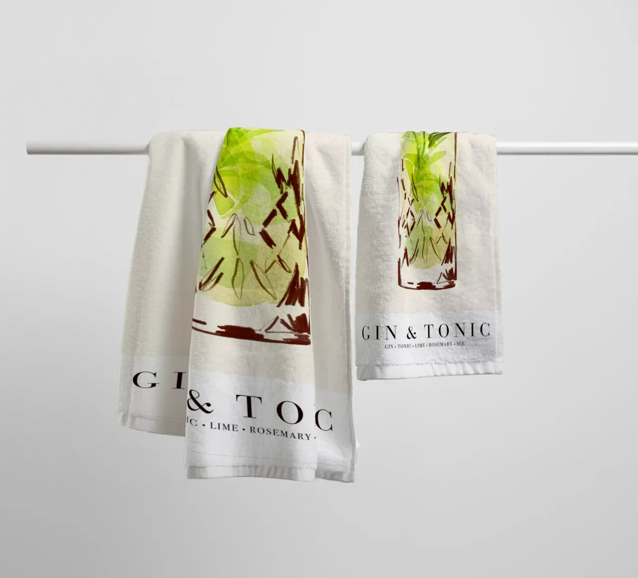 Gin & Tonic asciugamano da bagno da Ekaterina Koroleva