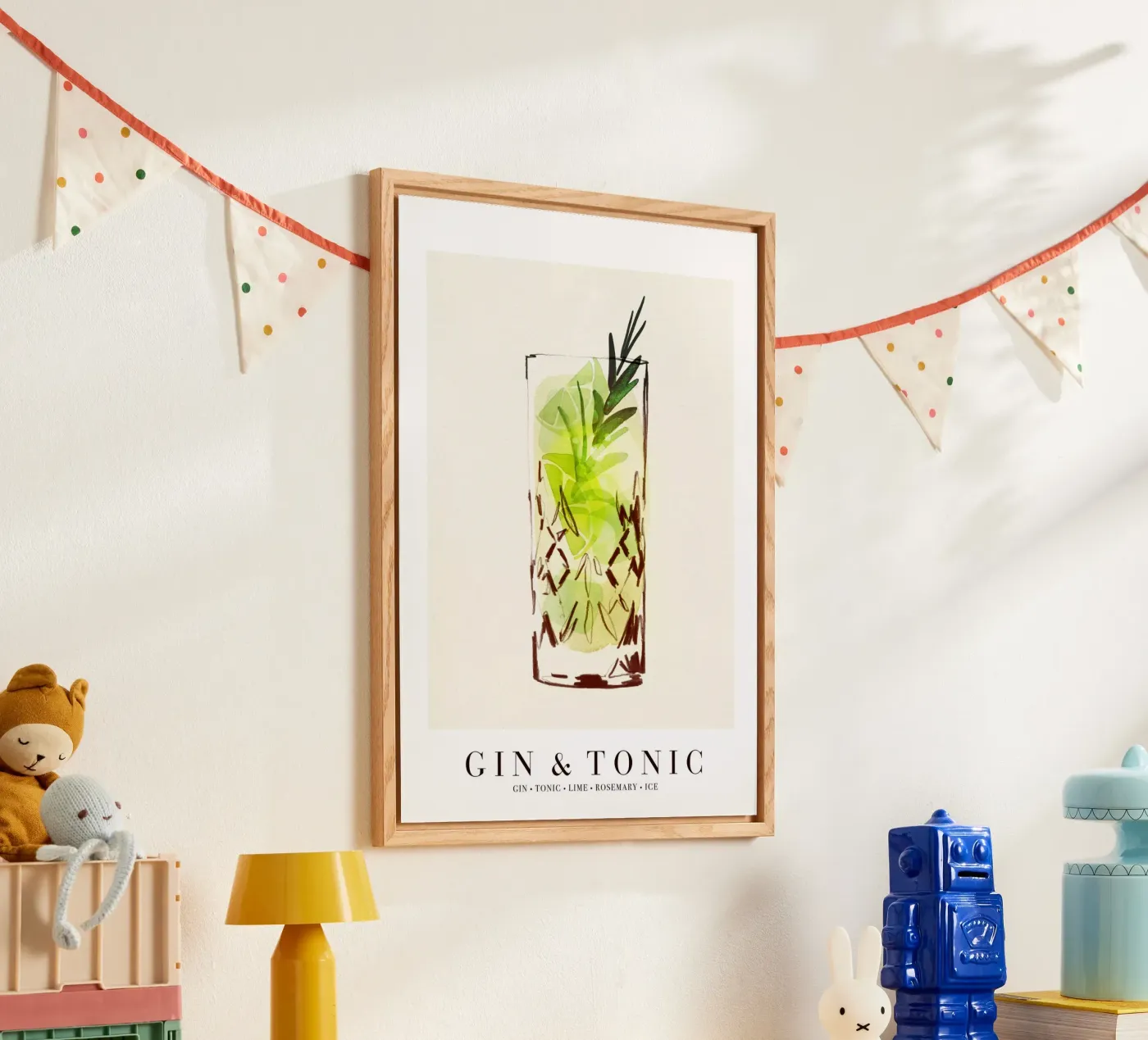 Gin & Tonic acryl van Ekaterina Koroleva