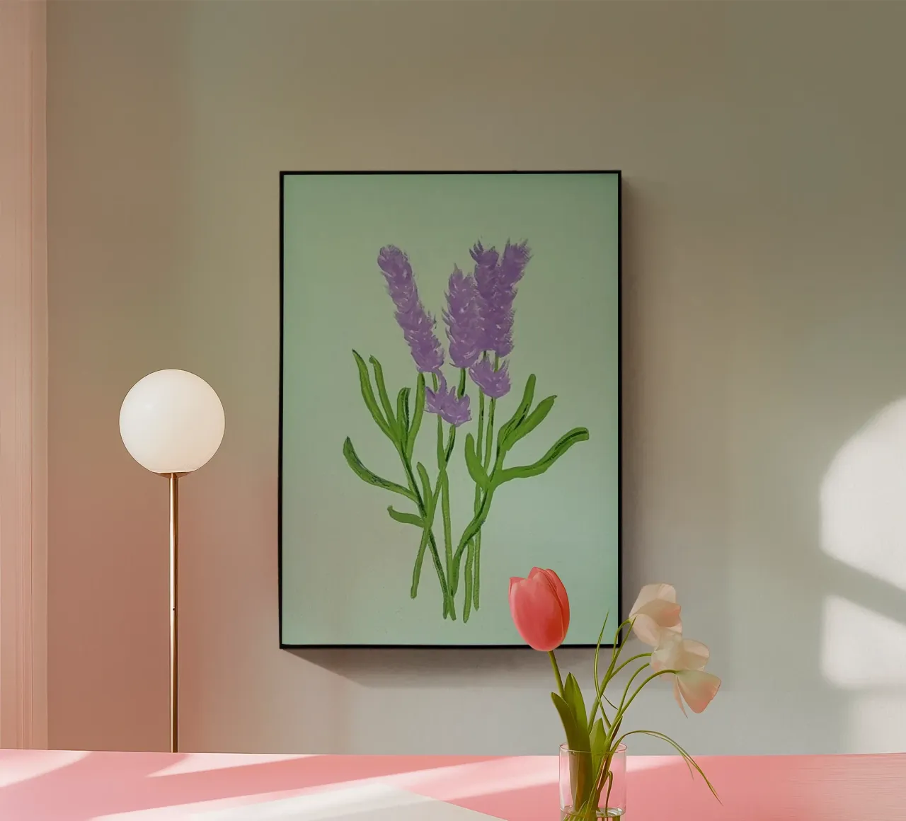 Soft lavender acryl van Dopamine Goods