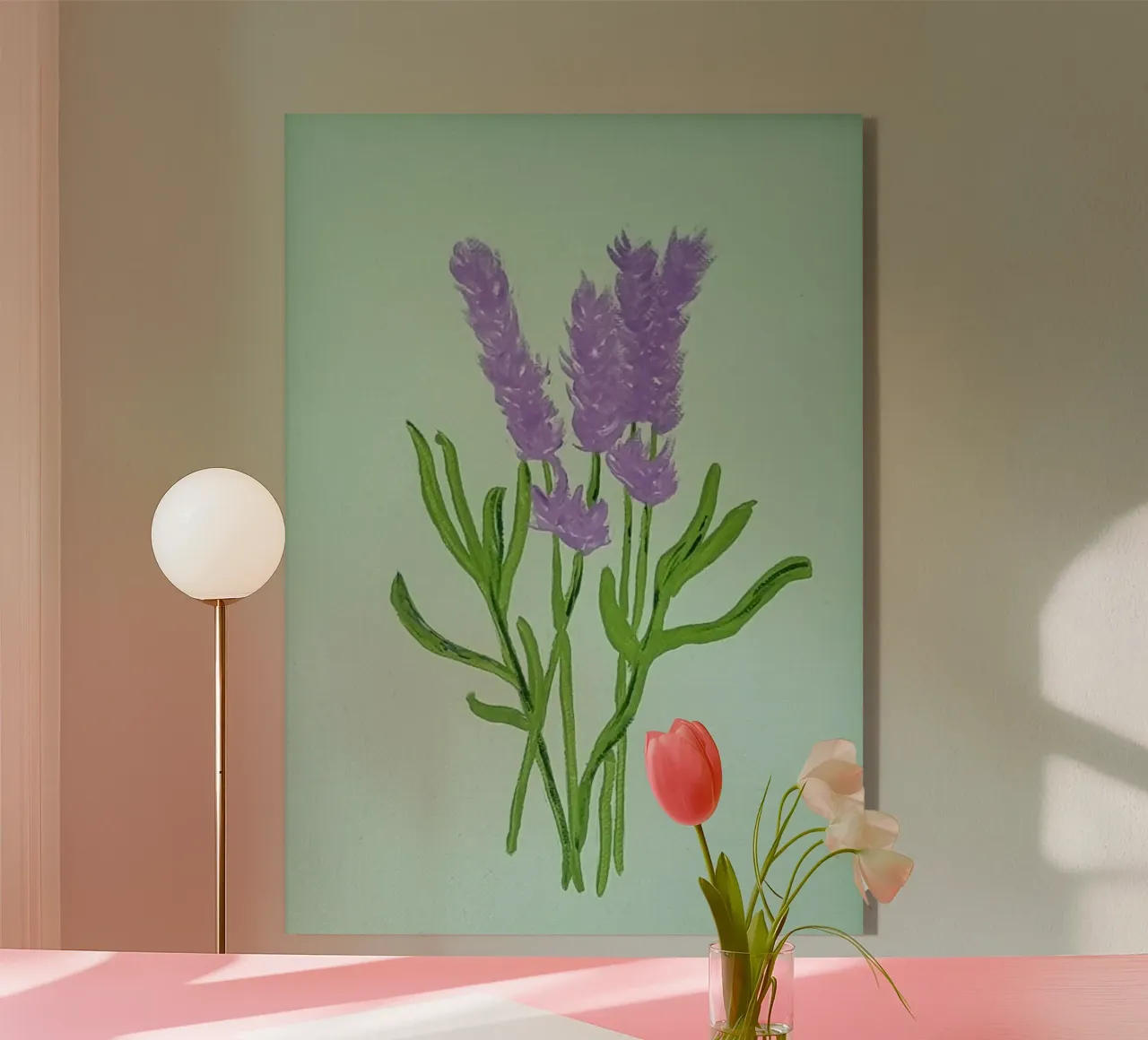 Soft lavender acryl van Dopamine Goods