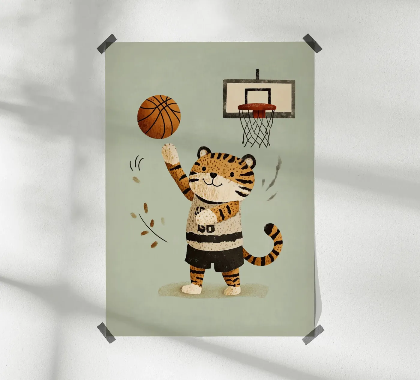 Basket Tiger poster da Dreamy Nursery