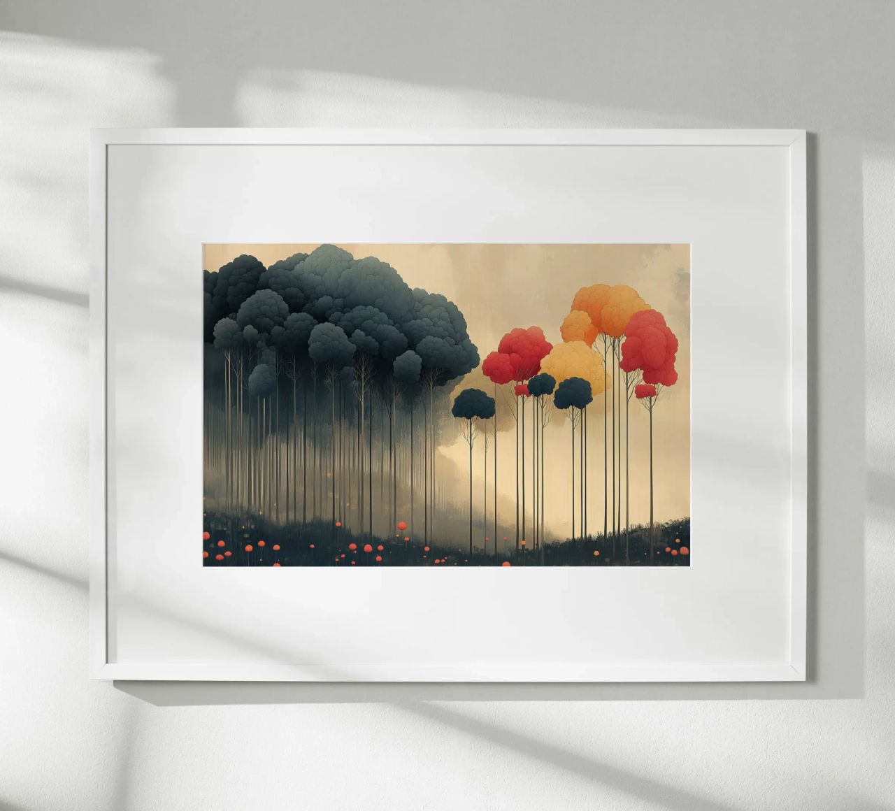 Traumhafte Wald-Illustration Poster von Little Things