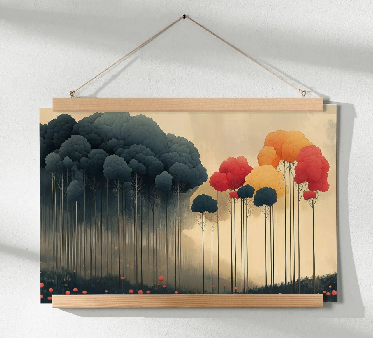 Traumhafte Wald-Illustration Poster von Little Things