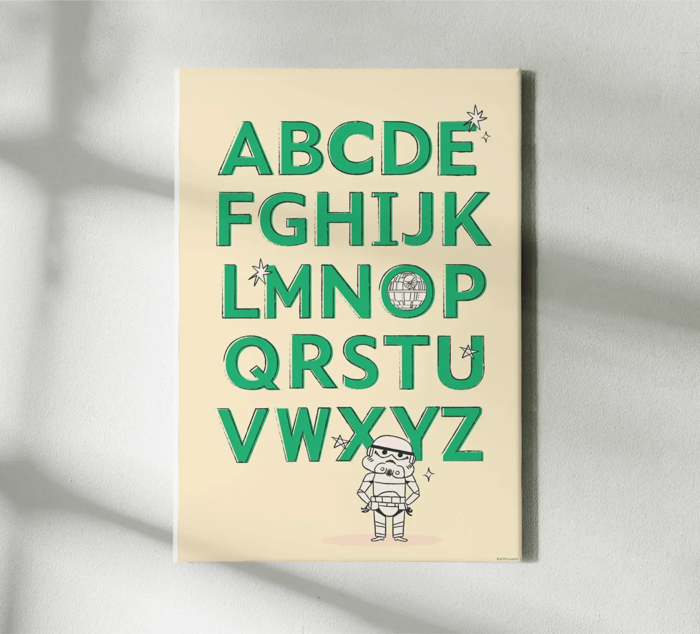 Star Wars – Imparare l'ABC tela da Star Wars