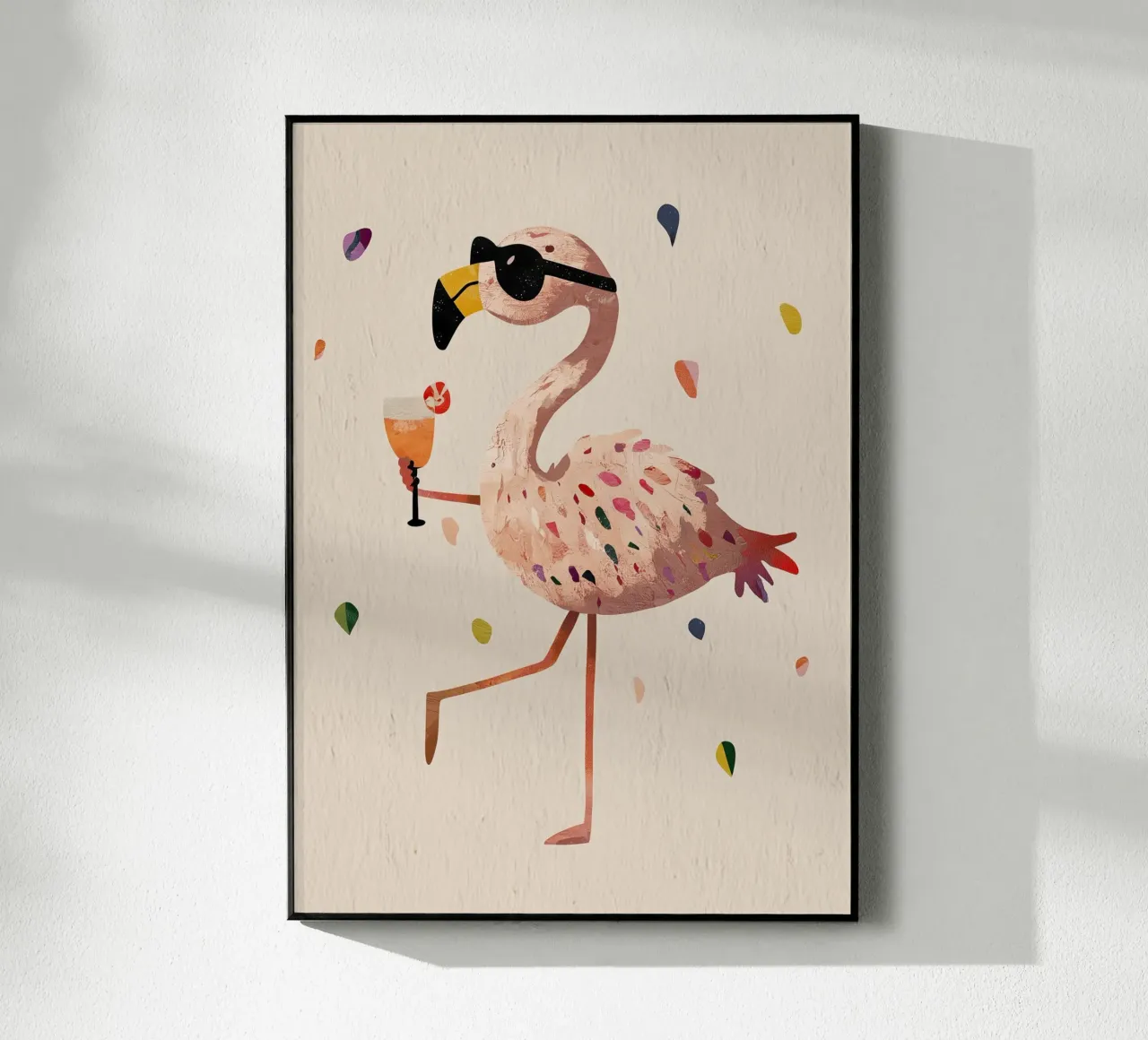 Flamingo che beve plexiglass da Dreamy Nursery