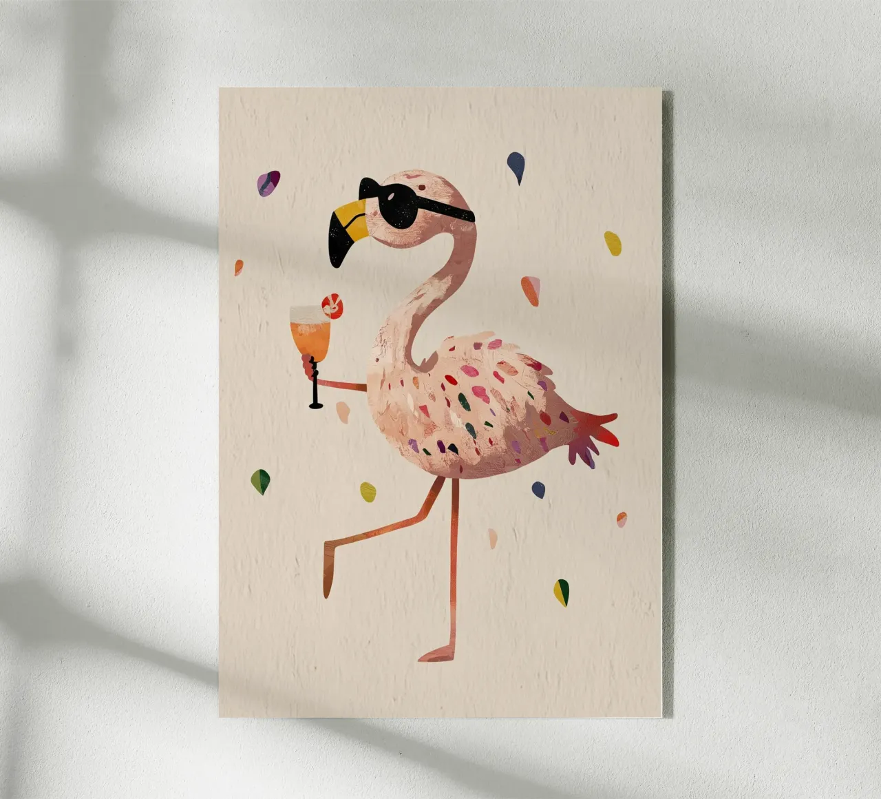 Flamingo che beve plexiglass da Dreamy Nursery