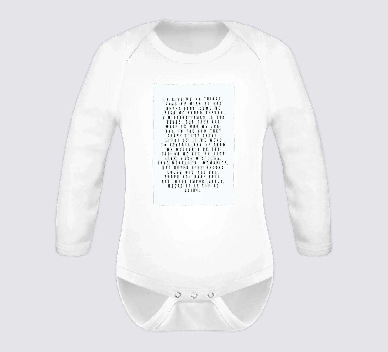 Life Is Beautiful Langarm Babybody von Honeymoon Hotel