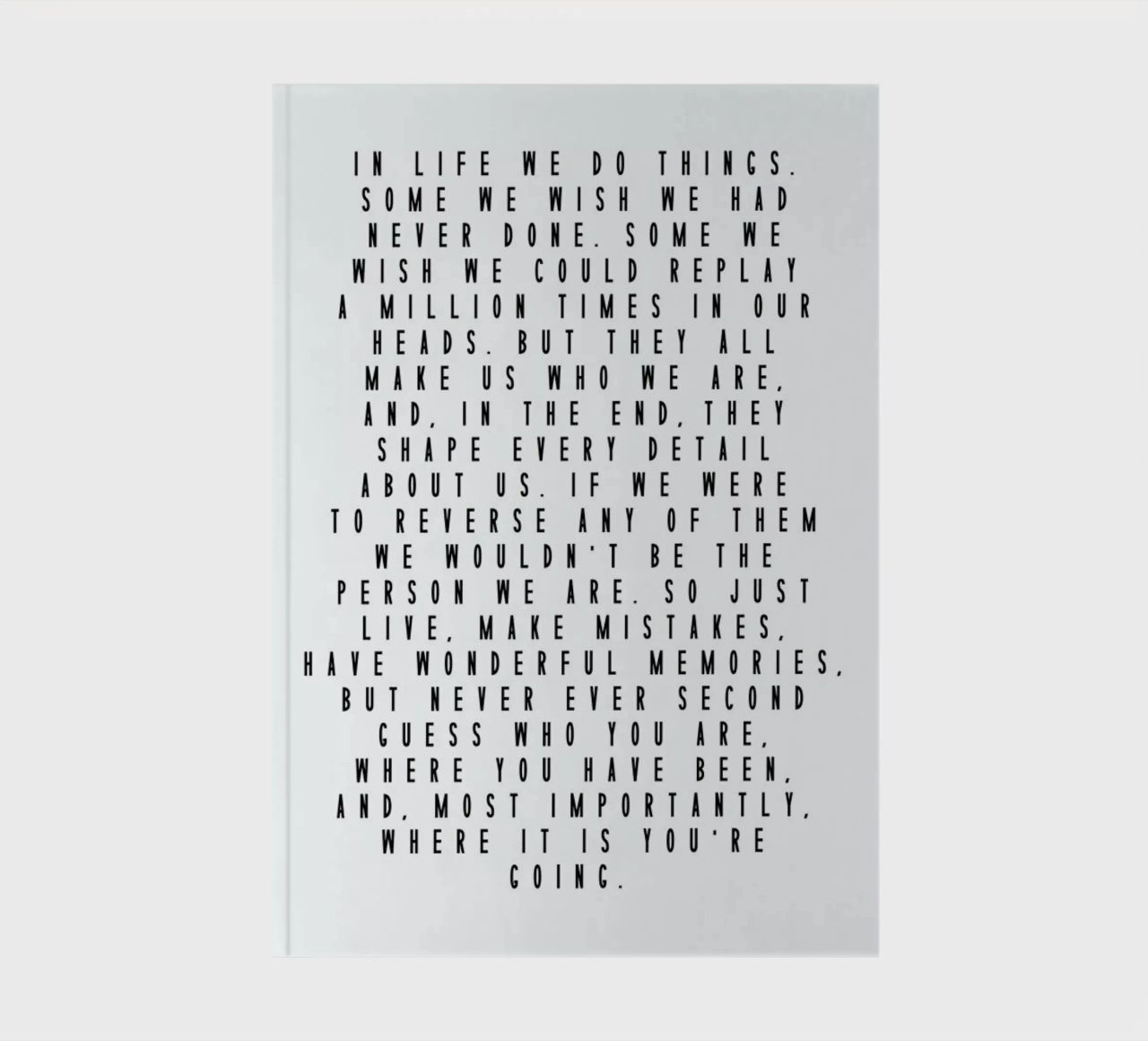 Life Is Beautiful Notizbuch von Honeymoon Hotel