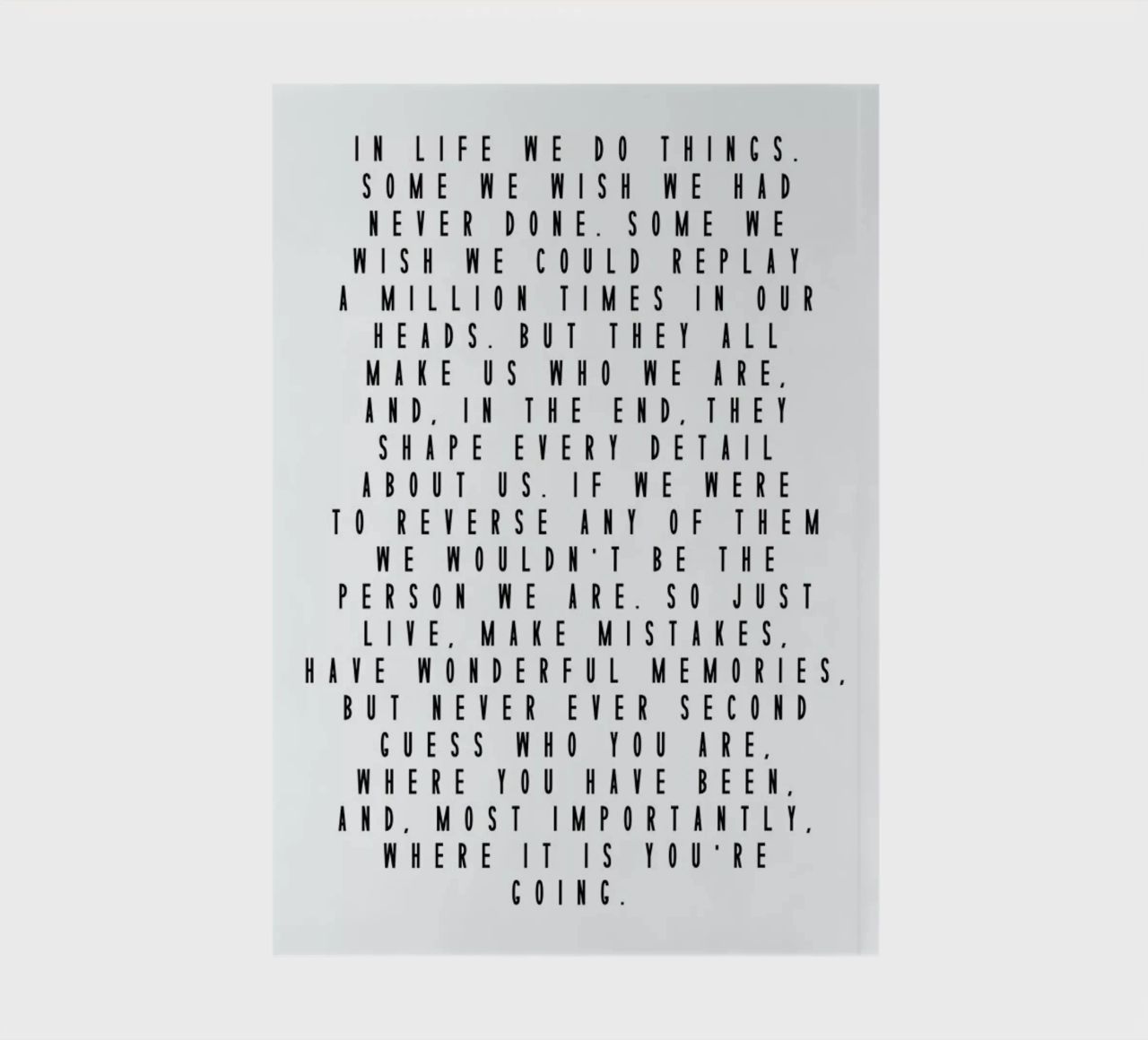Life Is Beautiful Notizbuch von Honeymoon Hotel