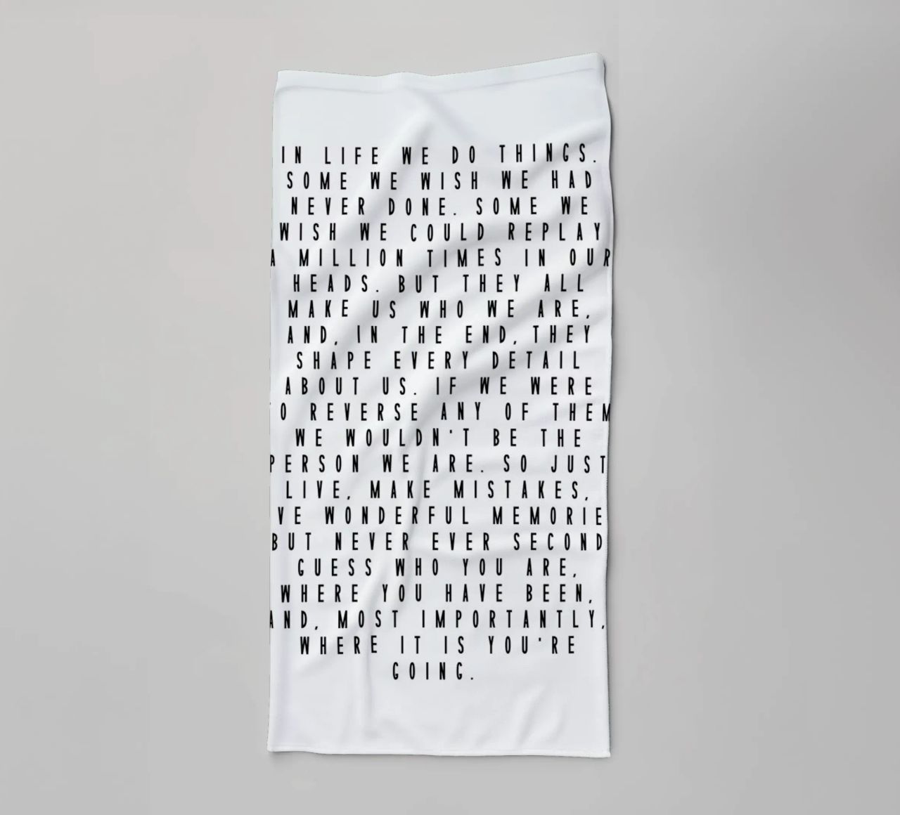 Life Is Beautiful Handtuch von Honeymoon Hotel