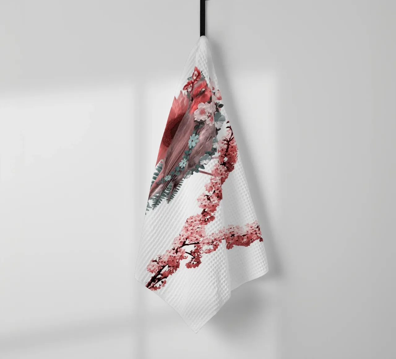 Uccello in fiore canovaccio da cucina da arizrab