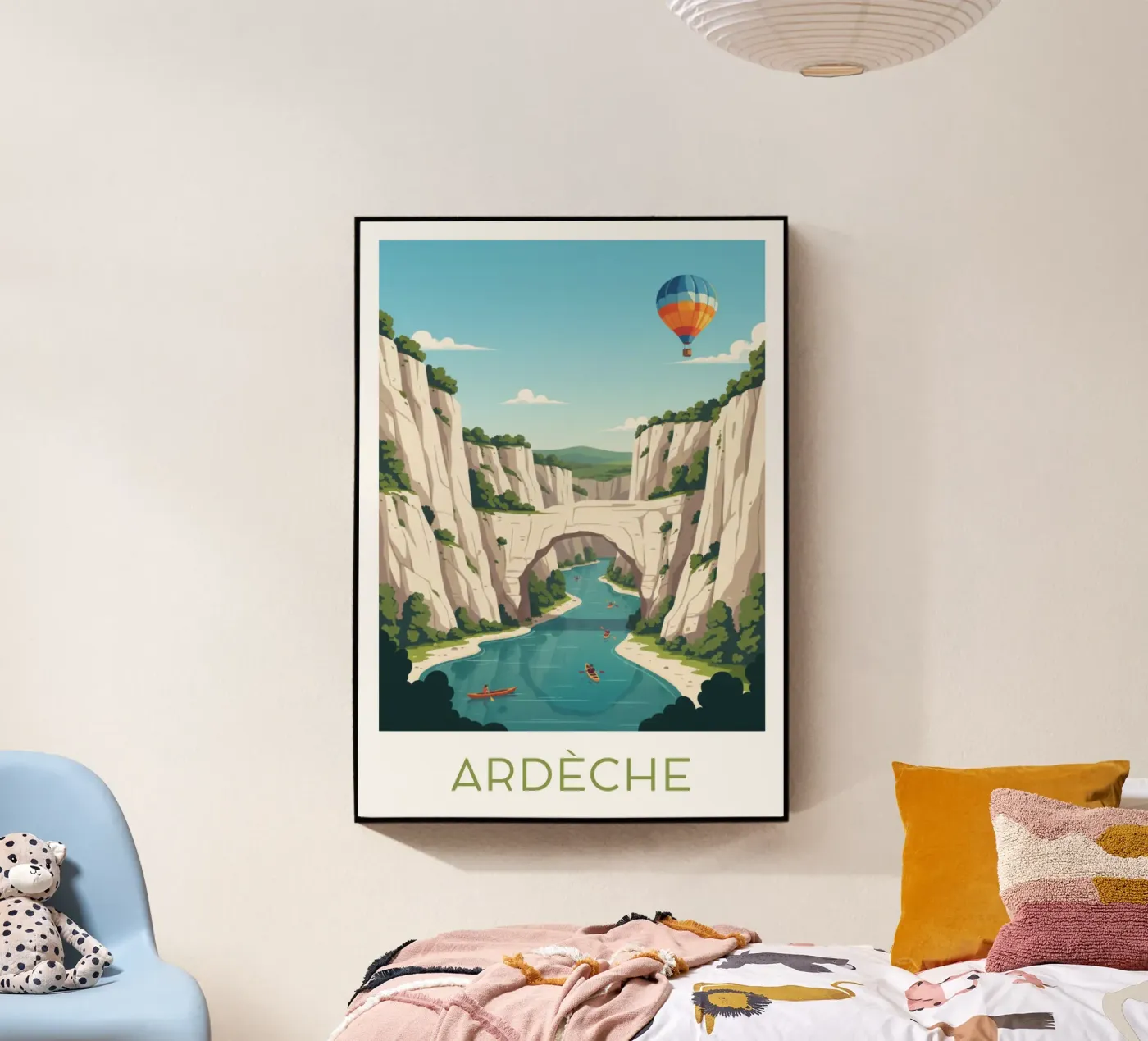 Affiche "Ardèche" Acryl-Glas von Idées & Création