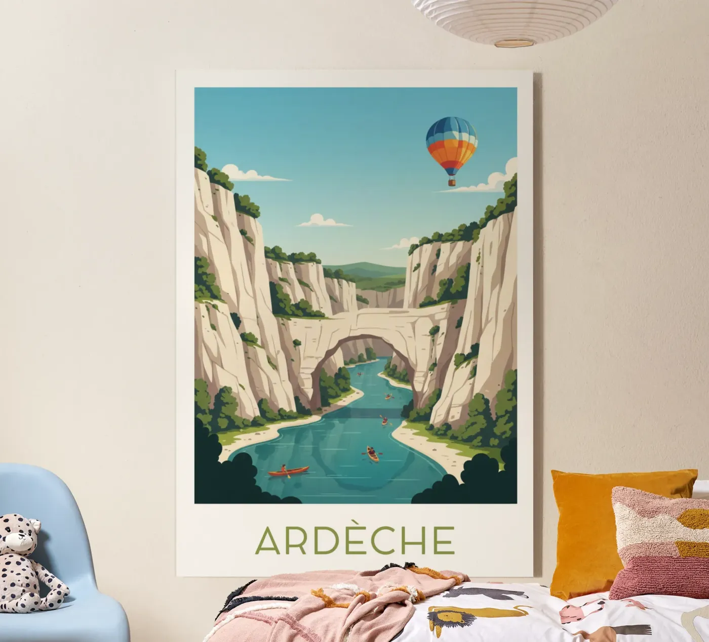 Affiche "Ardèche" Acryl-Glas von Idées & Création