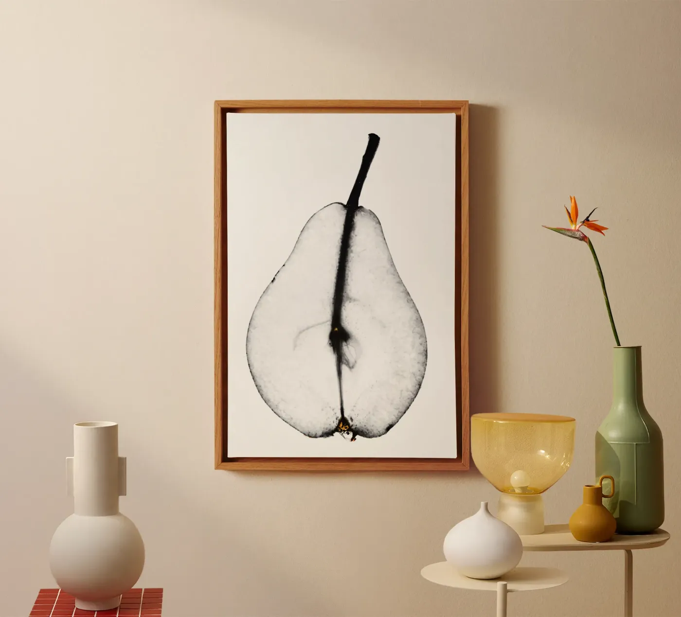 Pear Leinwand von Pictufy Photography