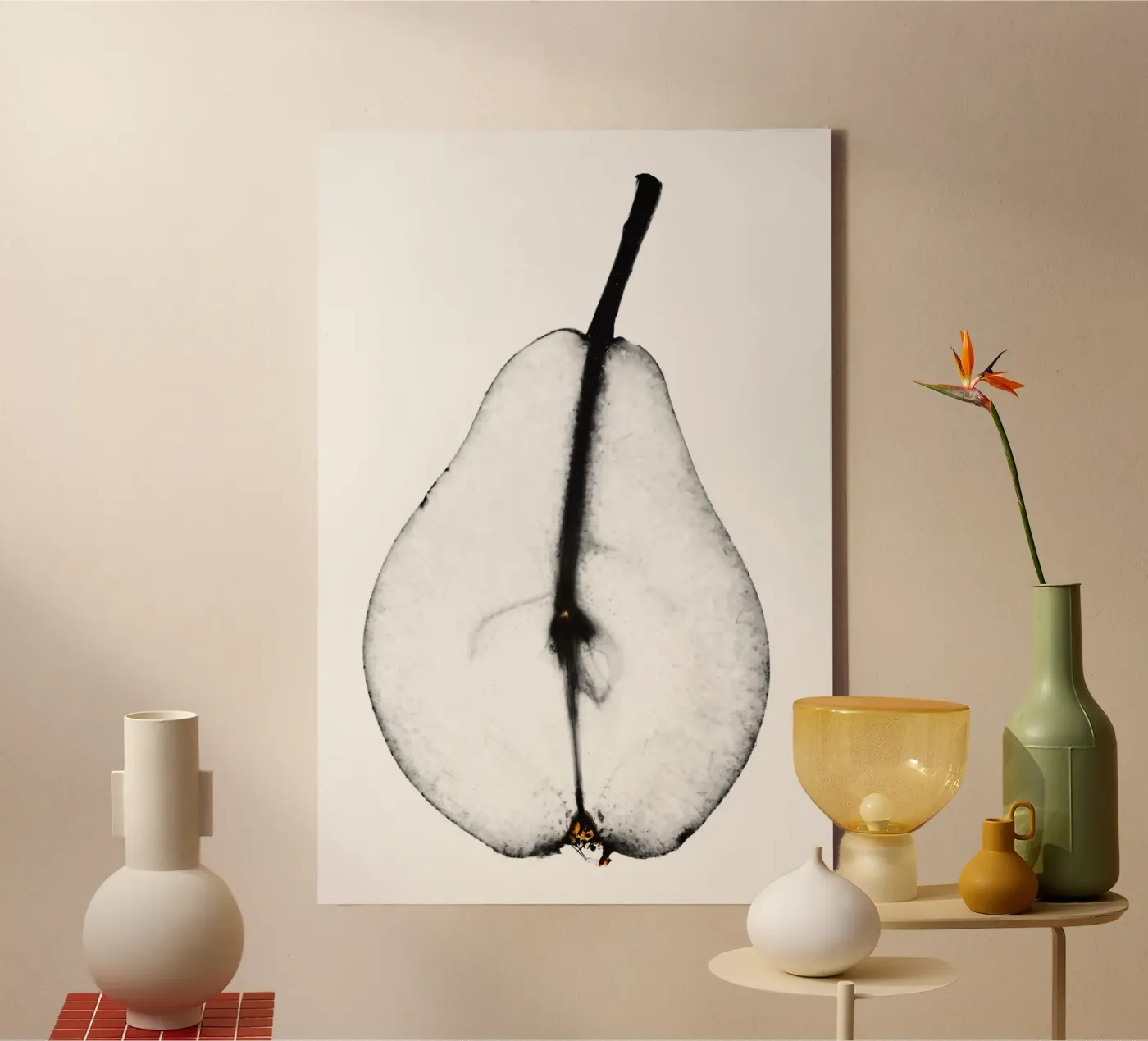 Pear Leinwand von Pictufy Photography