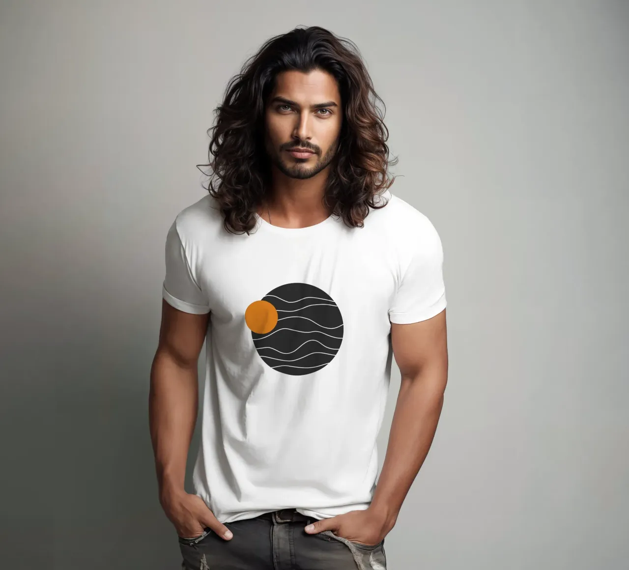 Retro planet t-shirt da BAINAI