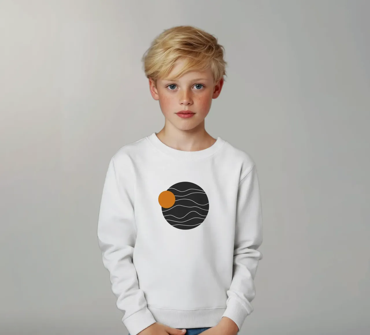 Retro planet felpa bambino da BAINAI
