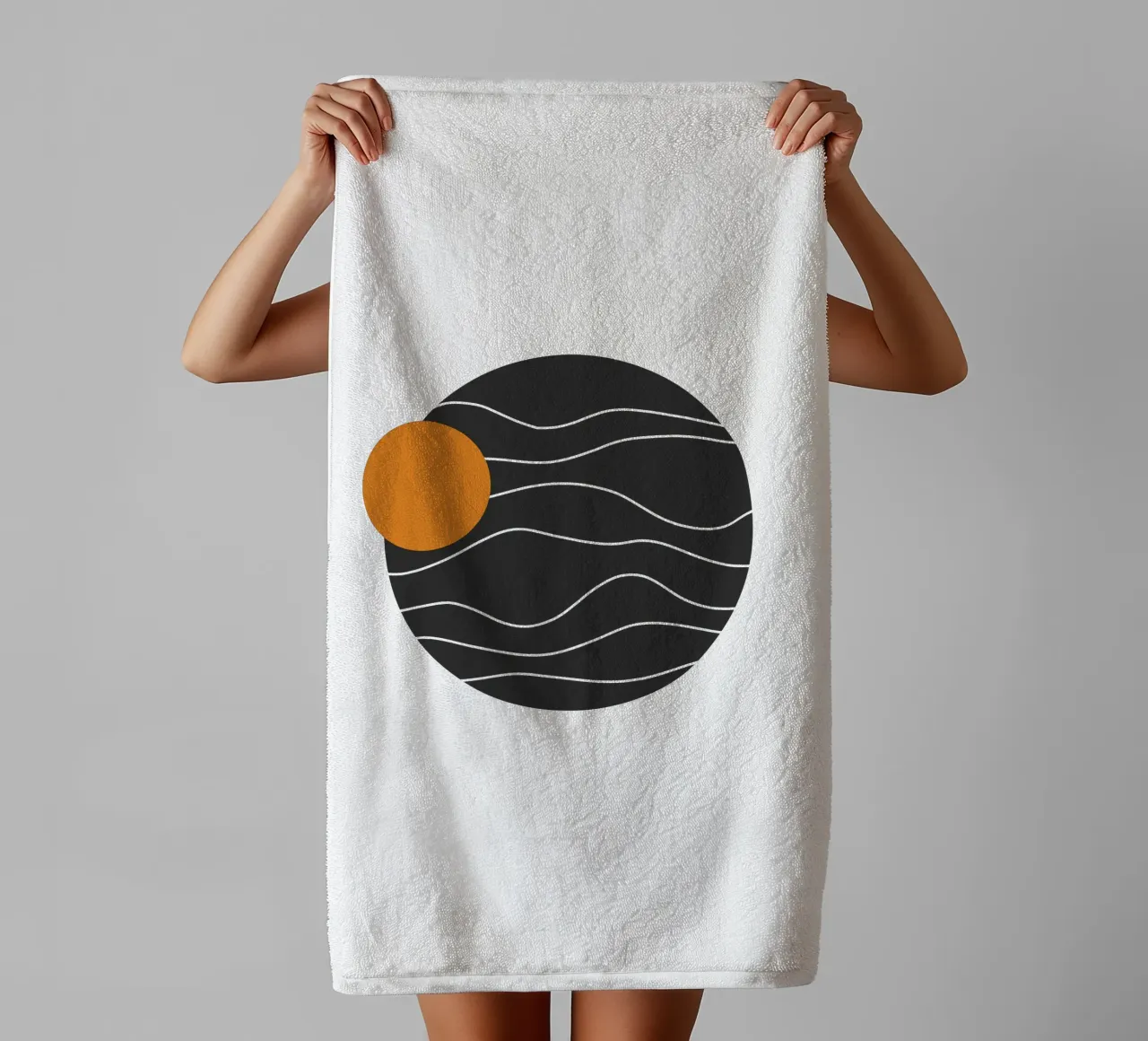Retro planet asciugamano da bagno da BAINAI
