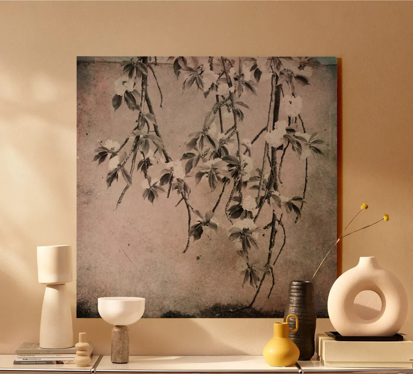 vintage cherry tree branches pannello forex da Visuelle Poesie am Wegesrand