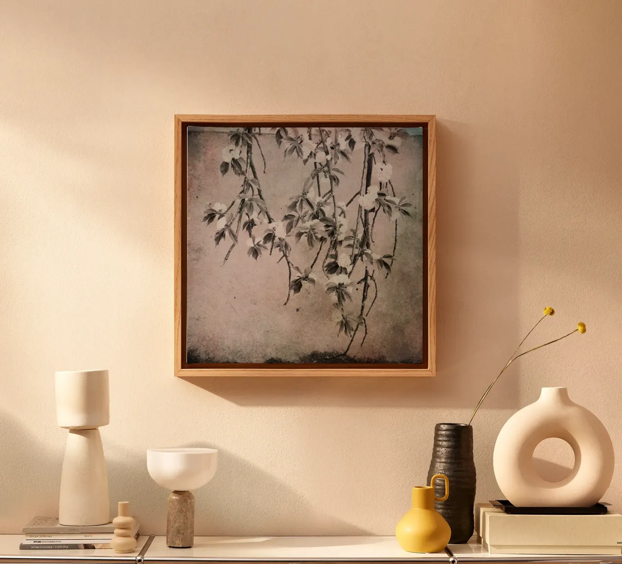 vintage cherry tree branches canvas by Visuelle Poesie am Wegesrand