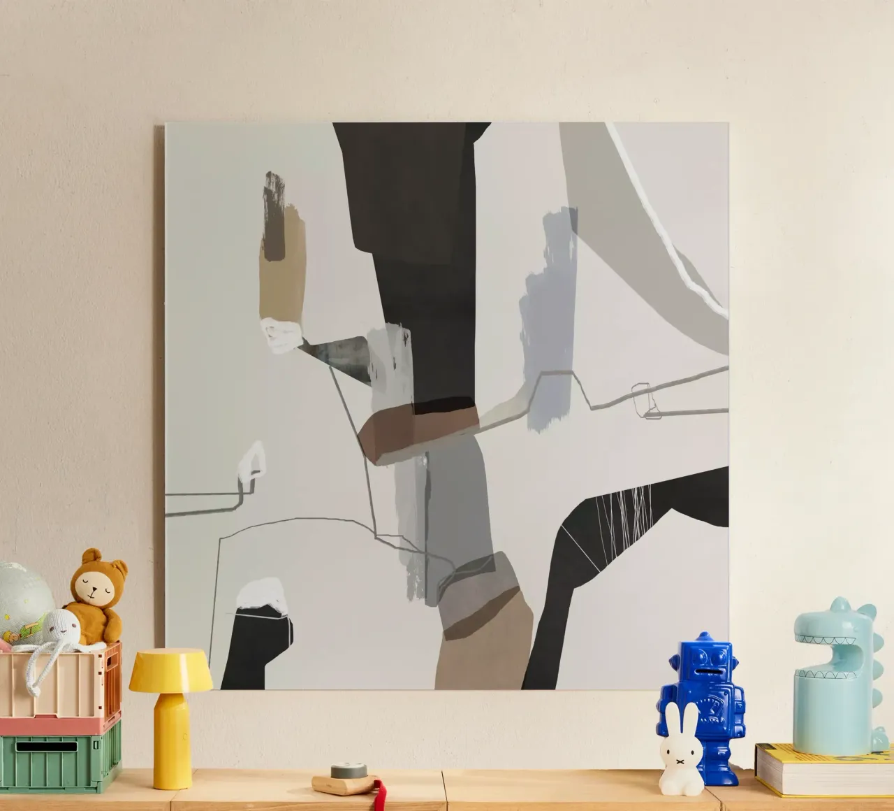 Dynamic Interplay acryl van RobertoMoroArt