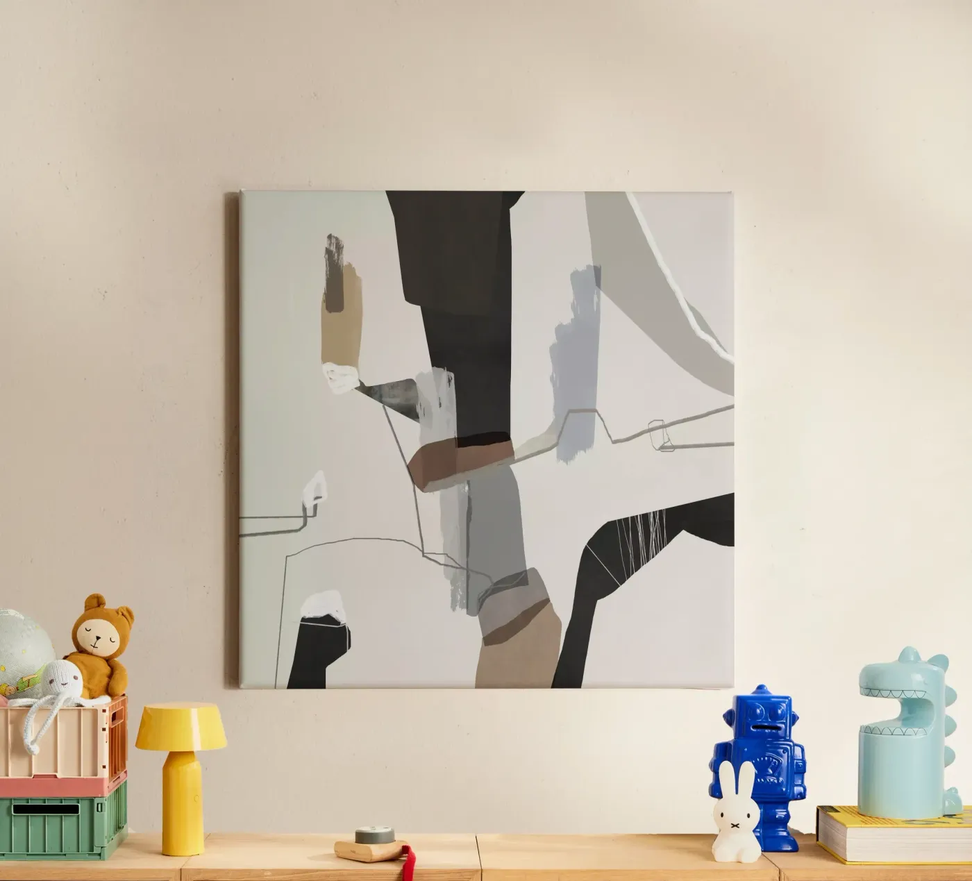 Dynamic Interplay Leinwand von RobertoMoroArt