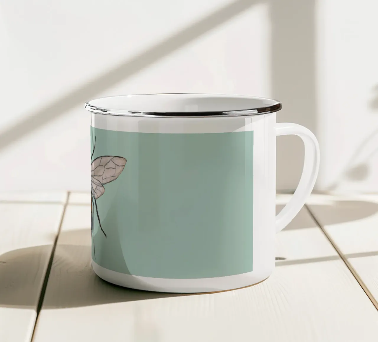 Calabrone tazza in smalto da BwiseLizzy